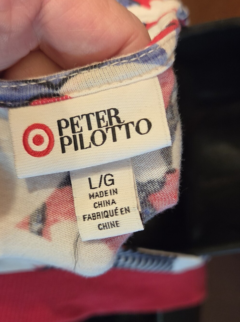 Peter Pilotto for Target Red, White & Blue Abstract Sleeveless Blouse SzL - Picture 7 of 7
